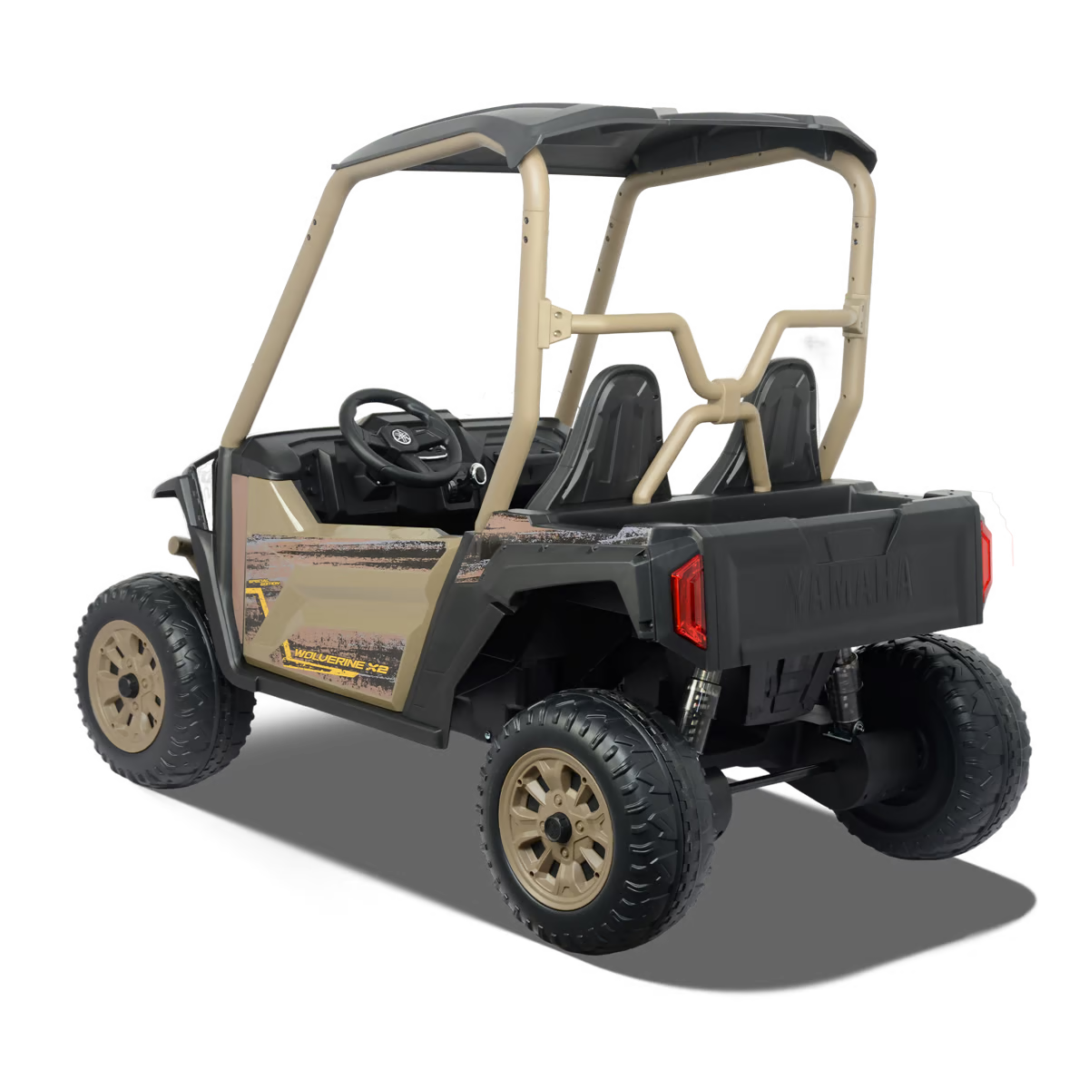 Buggy électrique enfant Yamaha Wolverine X2 Beige — photo 4