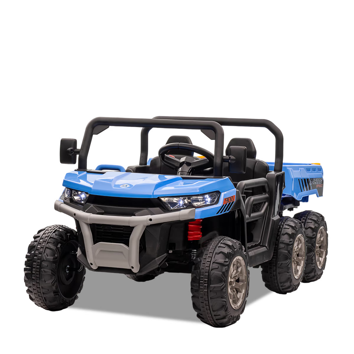 Tracteur enfant 6x6 avec benne basculante électrique Bleu — photo 2