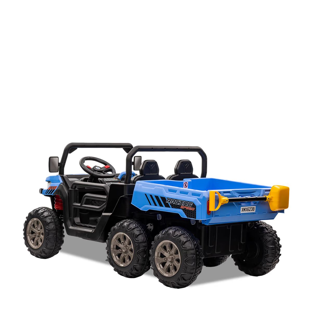 Tracteur enfant 6x6 avec benne basculante électrique Bleu — photo 4