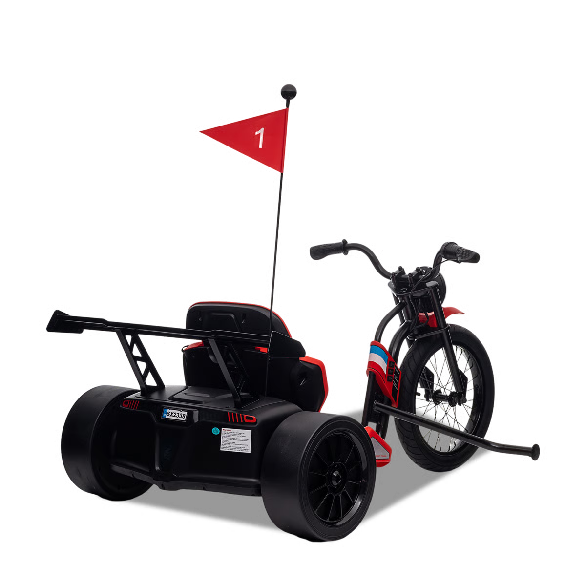 Karting électrique enfant drift trike 24v Rouge — photo 3