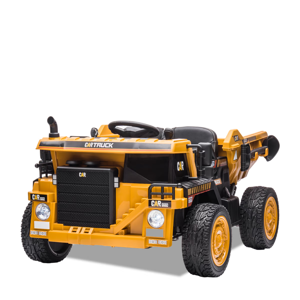 Camion de chantier électrique enfant xl avec benne 12v Orange — photo 2