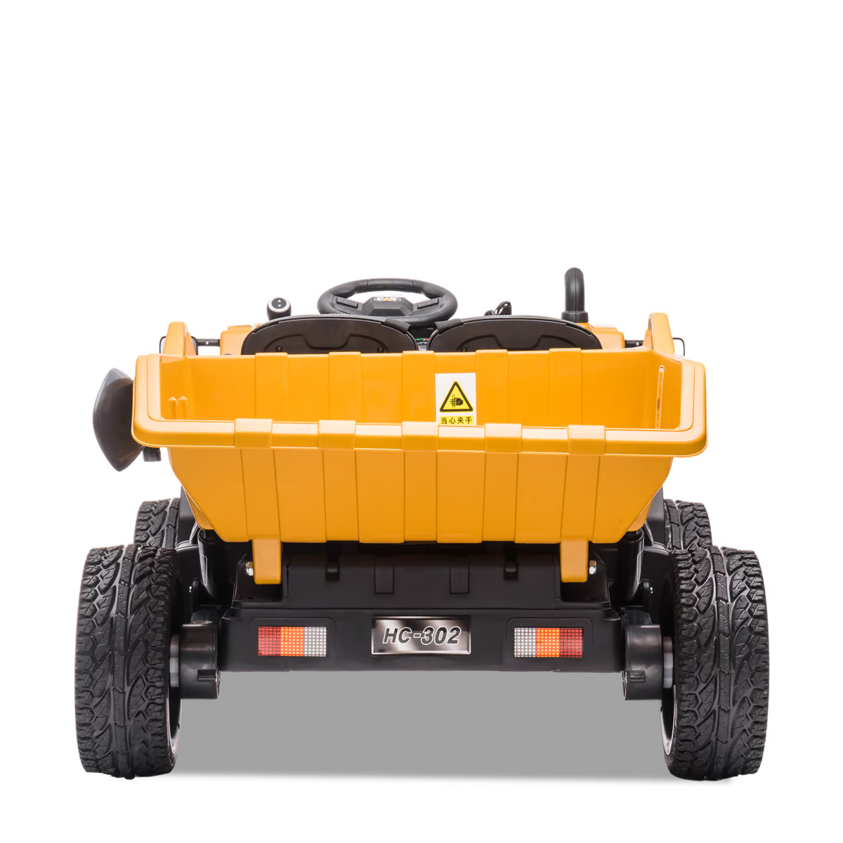Camion de chantier électrique enfant xl avec benne 12v Orange — photo 4