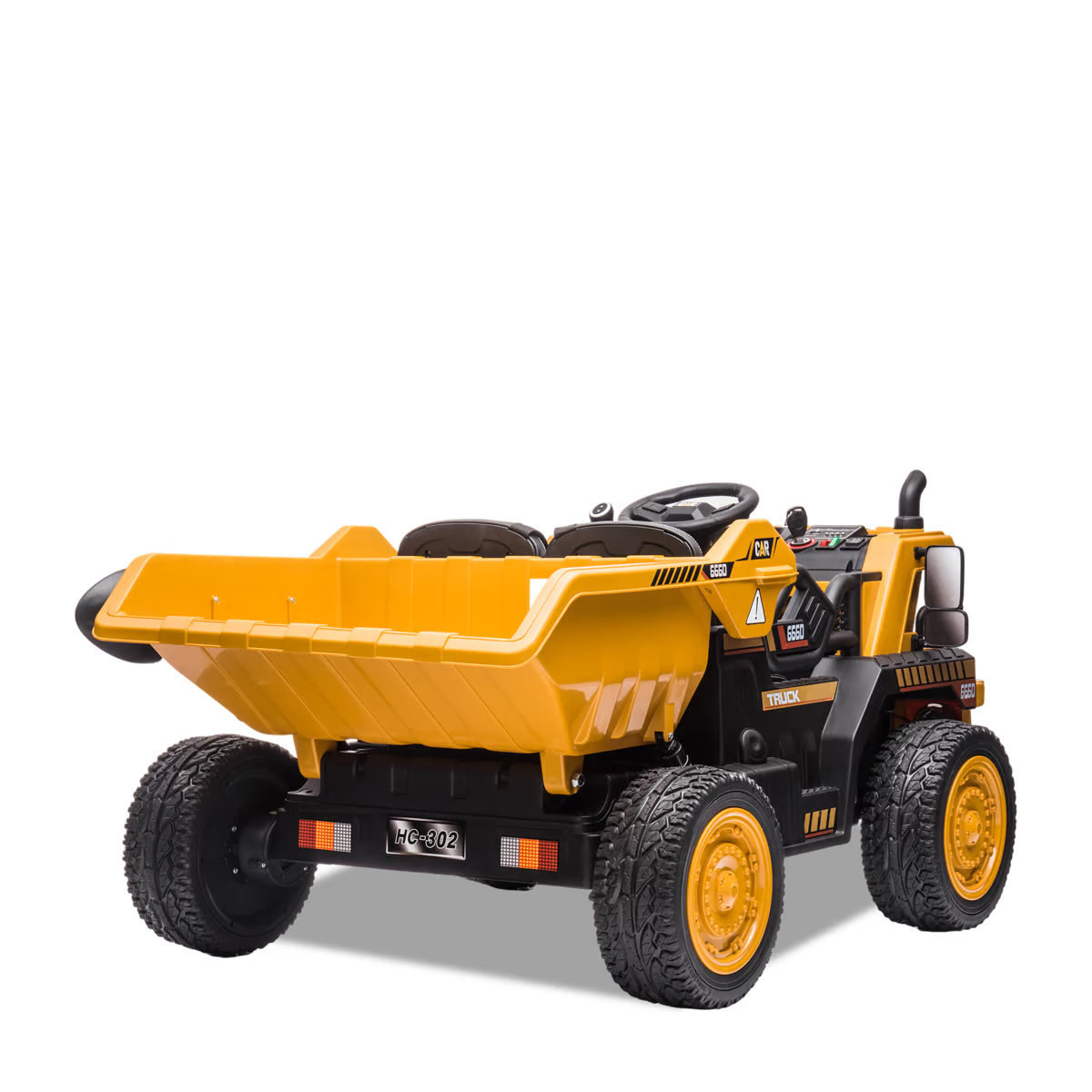 Camion de chantier électrique enfant xl avec benne 12v Orange — photo 6