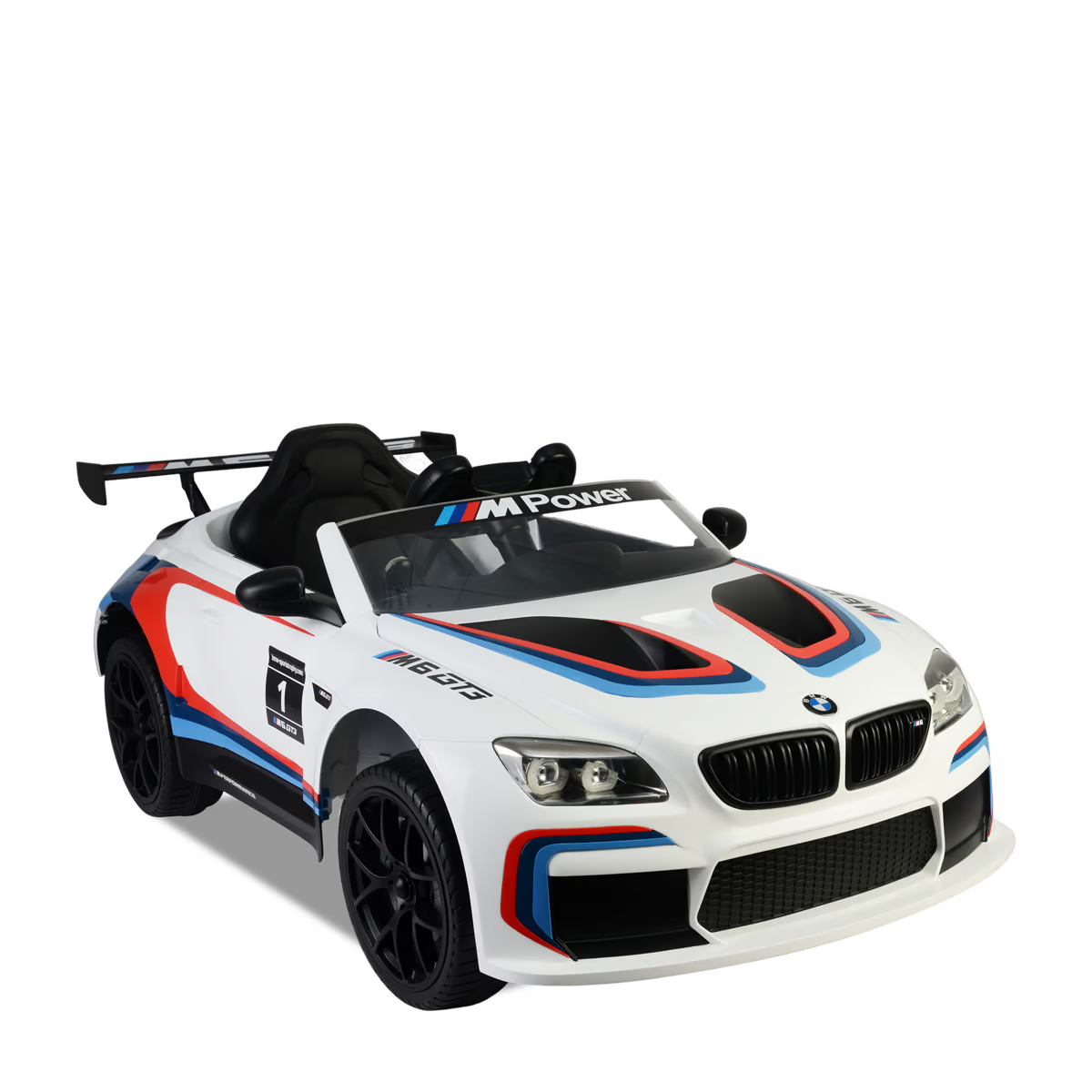Voiture électrique enfant bmw m6 gt3 Blanc — photo 6
