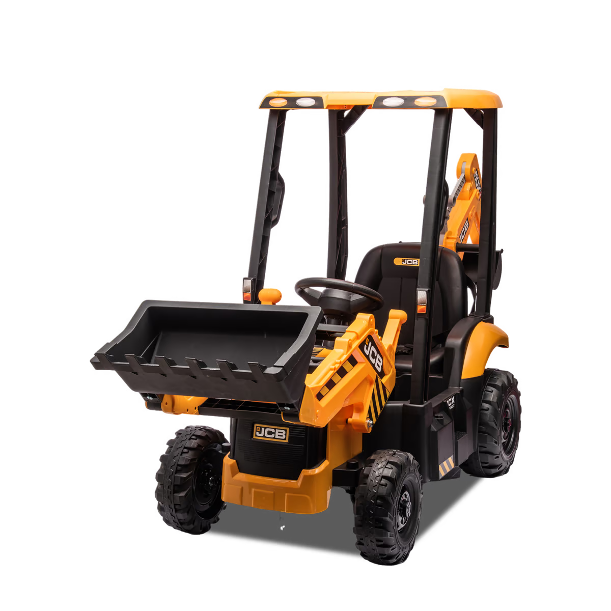 Tractopelle électrique enfant jcb 12v Jaune — photo 2