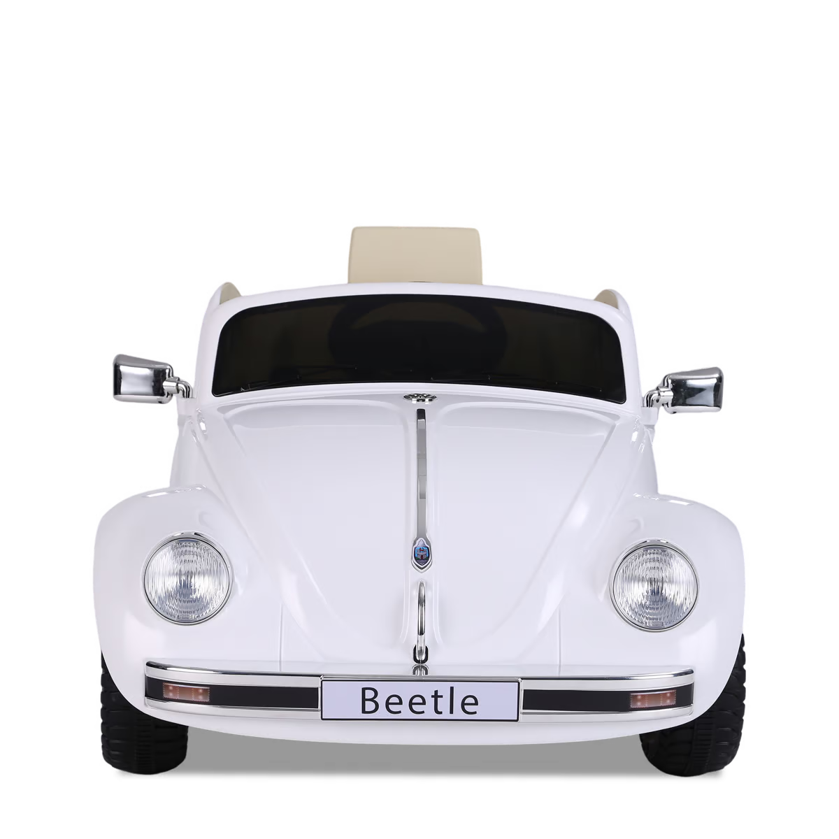 Voiture électrique enfant volkswagen coccinelle version rétro Blanc — photo 3