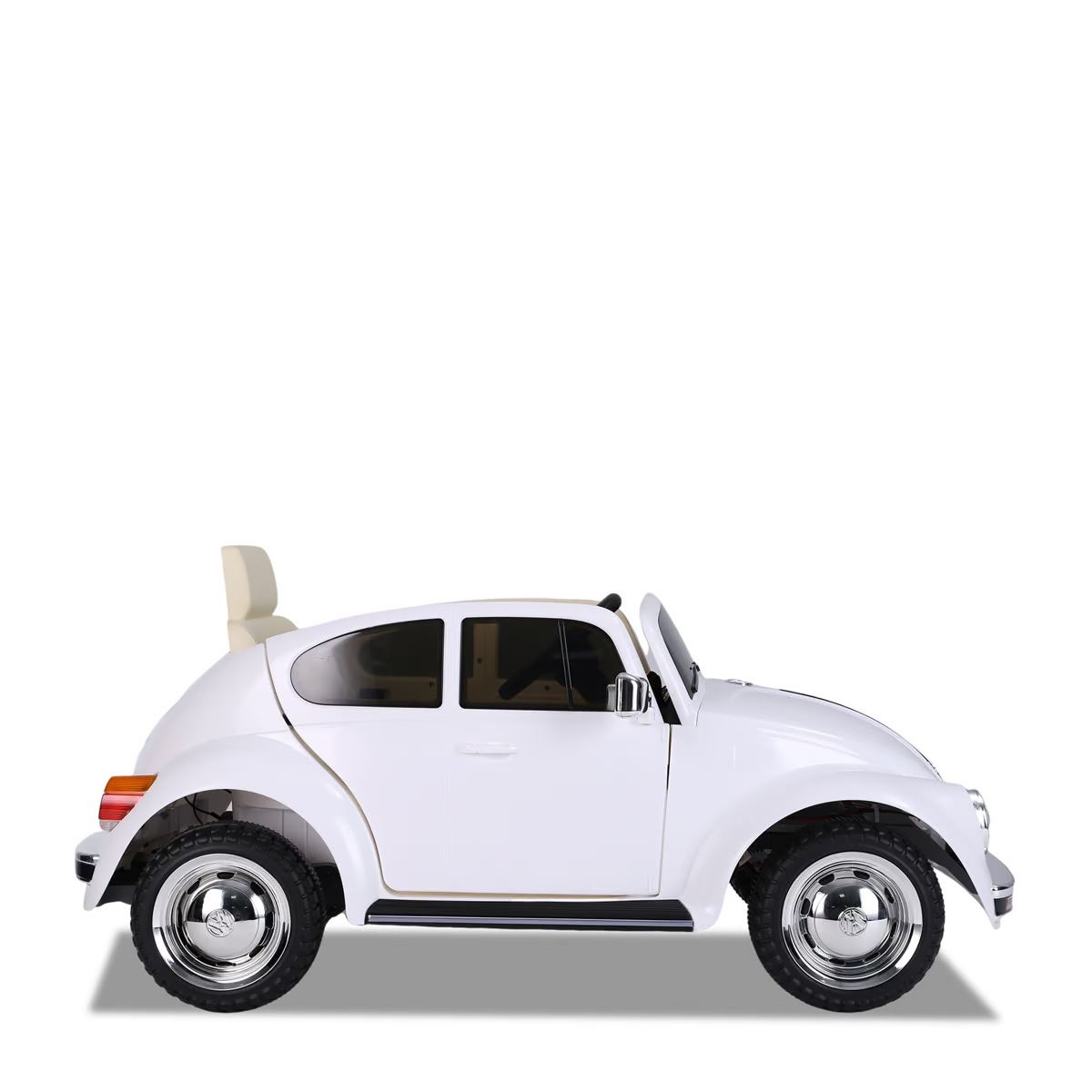 Voiture électrique enfant volkswagen coccinelle version rétro Blanc — photo 5