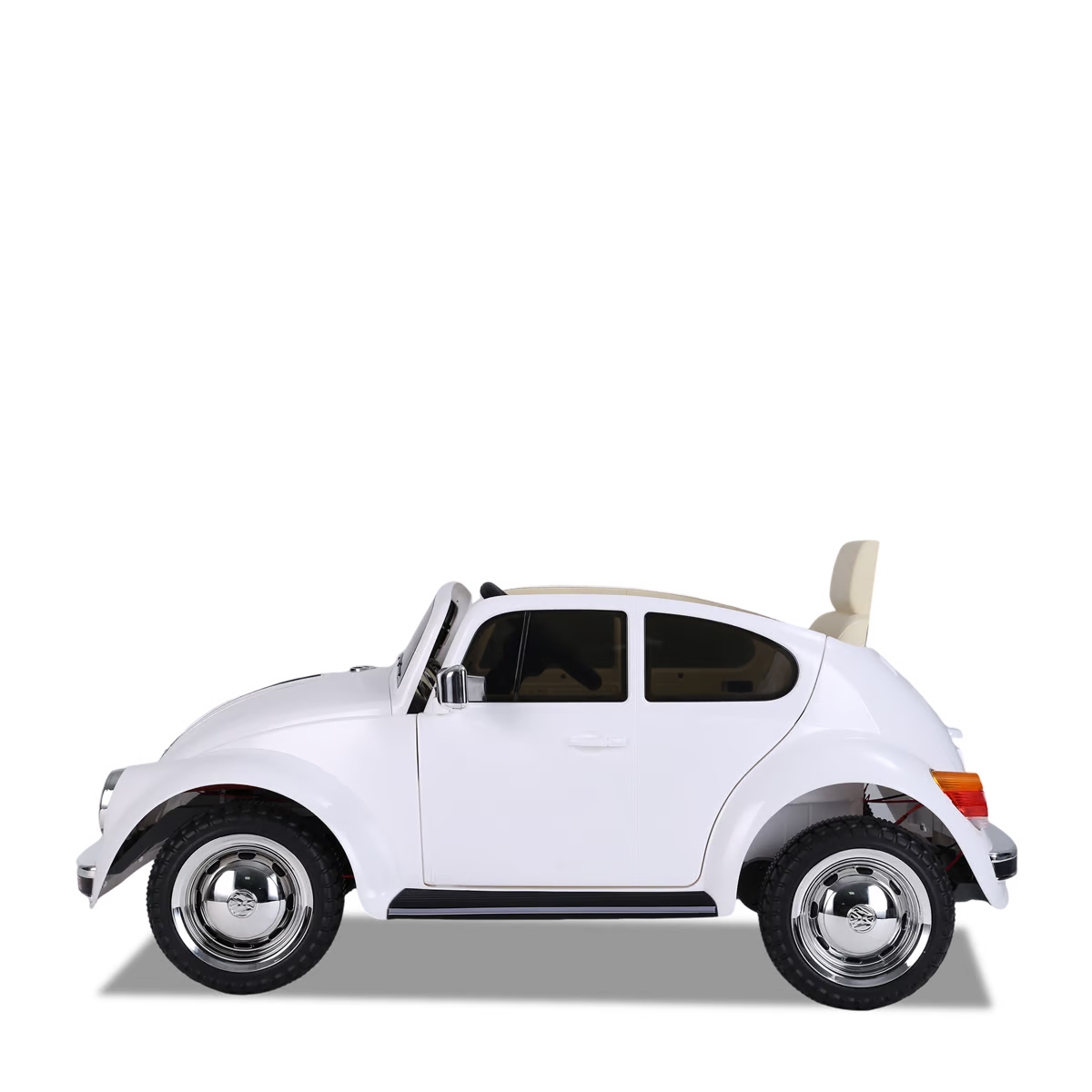 Voiture électrique enfant volkswagen coccinelle version rétro Blanc — photo 6