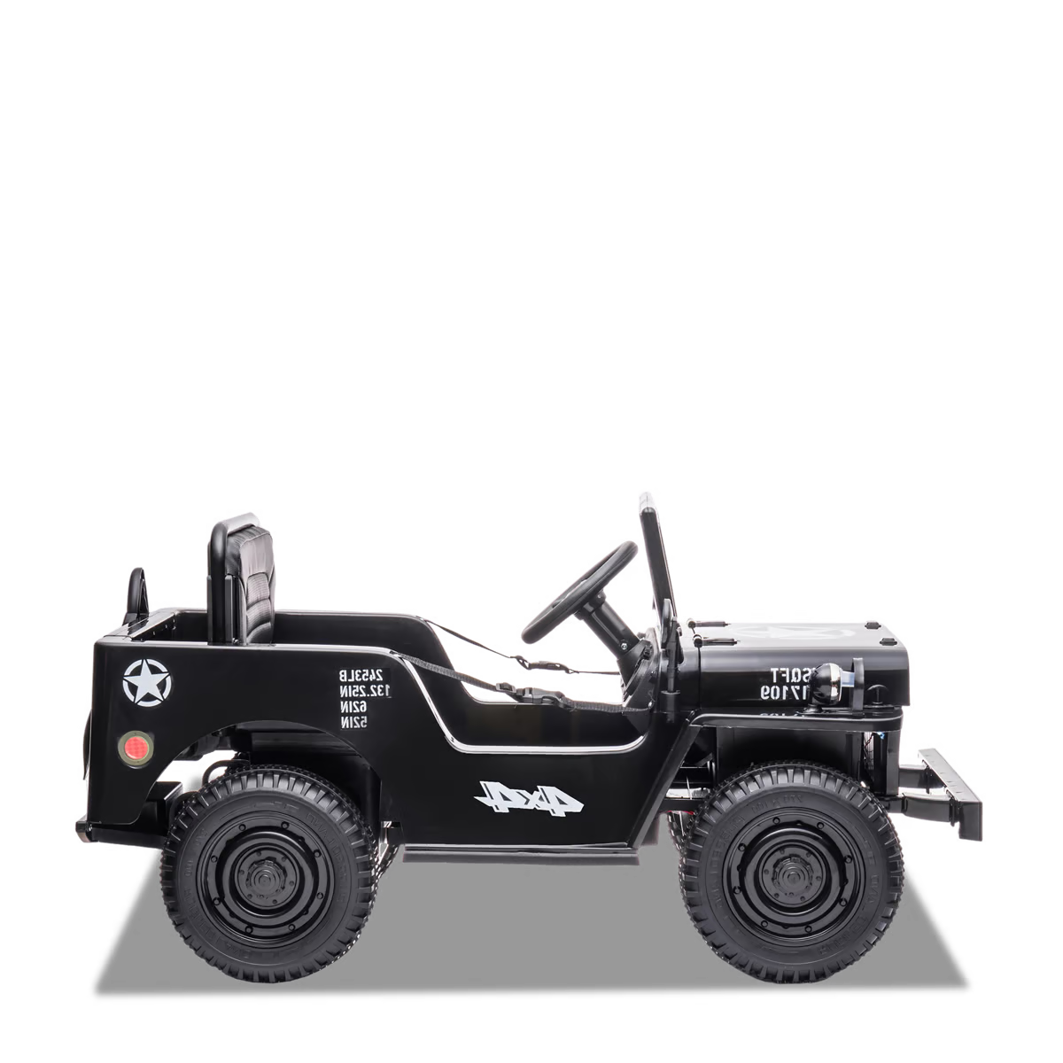 Voiture enfant électrique jeep willys 1 place Noir — photo 5