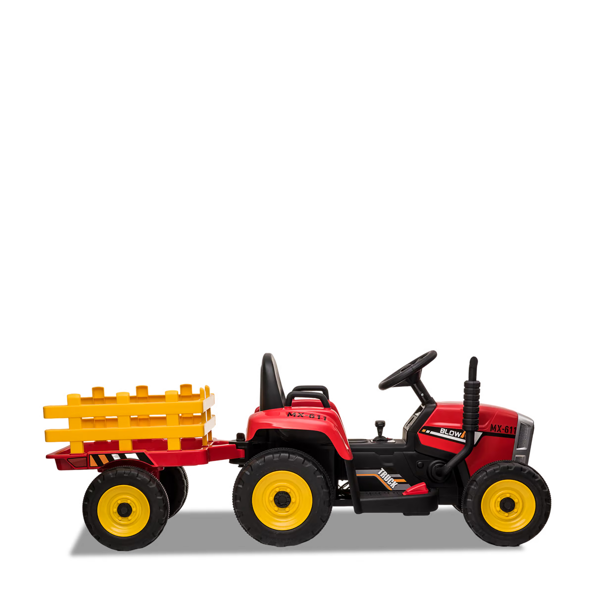 Tracteur électrique enfant avec remorque Rouge — photo 6
