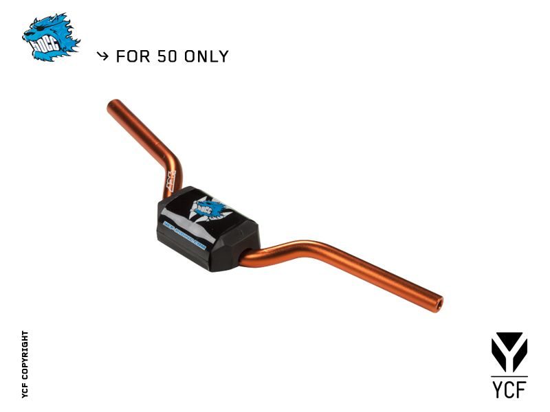 Guidon Aluminium Sans Barre (pour Ycf 50) Noir — photo 2