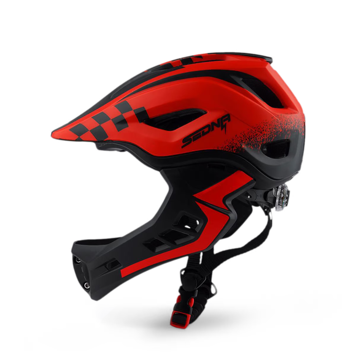 Casque sedna enfant 48-53cm Rouge — photo 3
