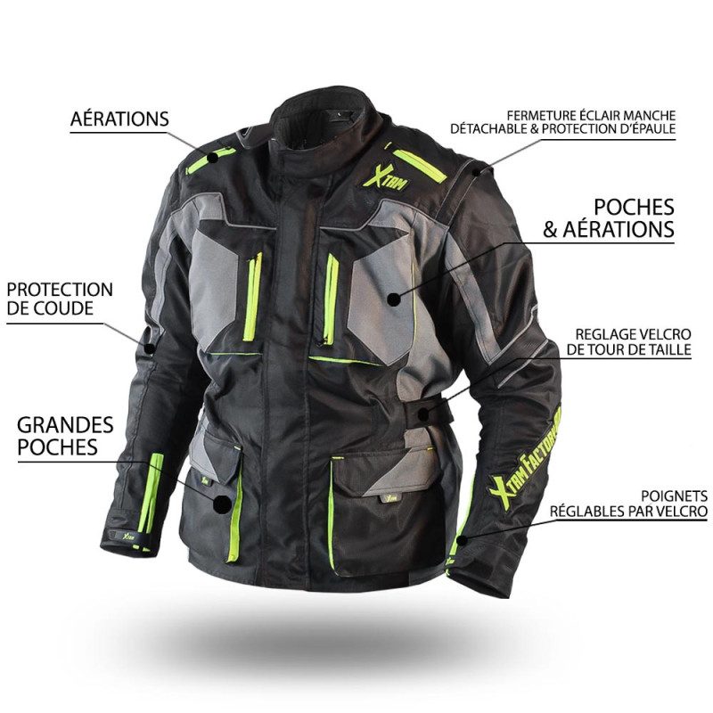 Blouson moto adulte enduro / route XTRM Factory 81 — photo 3