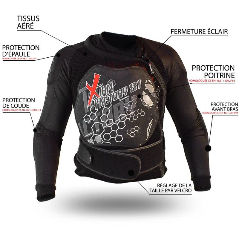 Gilet de protection adulte homologué XTRM Factory 81 — photo 5
